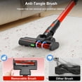 thumbnail image 2 of Maircle Cordless Stick Vacuum Cleaner, 36Kpa Strong Suction, 40-Min Runtime, Anti Tangle Headlight Floor Brush, Lightweight, for Pet Hair, ShoPile Carpet, Hard Floor, Home Use, Red, 2 of 9