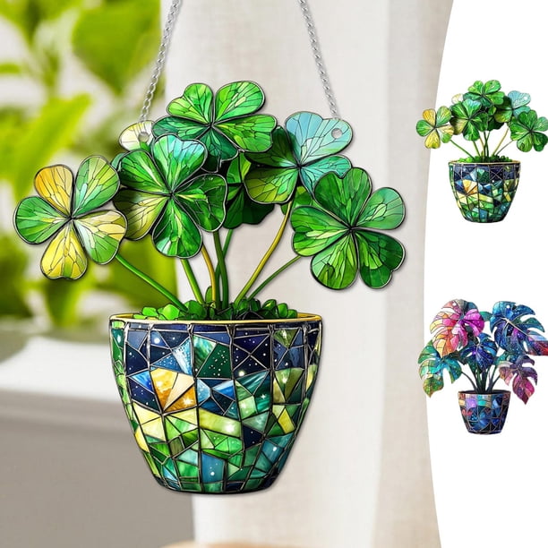 Mejor arte de pared acrílico de hoja de monstera moderna para decoración de salón - Regalo de decoración para el hogar con colgante plano en 2D
