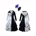 thumbnail image 1 of Robe de Mode pour Filles Costume de Fête d'Halloween New Movie Character Robe (Plate,140), 1 of 4