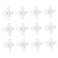thumbnail image 3 of Baluue 12Pcs Durable White Plastic Bird Feeder Replacement Flowers Feeding Ports, 3 of 6