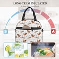 thumbnail image 4 of Disketp Rabbit And Squirrel Lonchera Térmica para Mujer y Hombre, Bolsa de Almuerzo Reutilizable e Impermeable para Trabajo, Viajes y Picnic, 4 of 7
