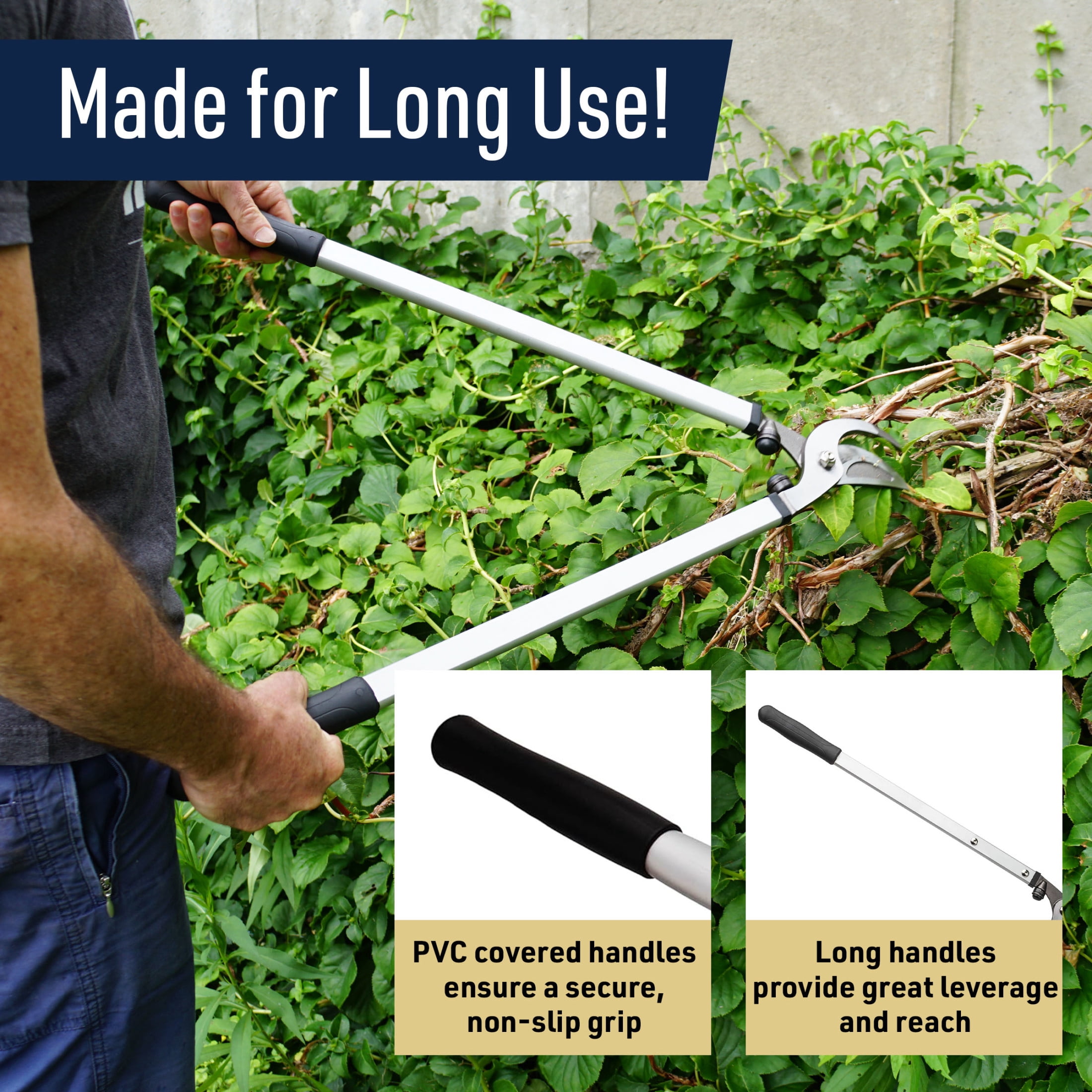 Kings County Tools 28” Tree Trimmer Bypass Lopper - Forged Steel Blades with 1.1” Cutting Capacity