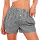 thumbnail image 1 of Shorts PRETTYGARDEN 2025 Verano Algodón Cuadros Negro S, 1 of 9
