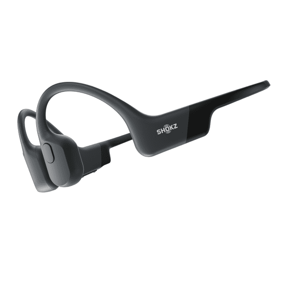 Shokz Open Run Wireless Bone Conduction Sport Headphones with Built-In Mic - Black