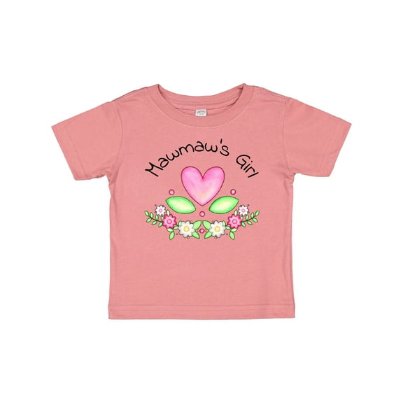 Inktastic Mawmaw's Girl Heart Flowers Girls Baby T-Shirt