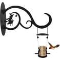 thumbnail image 2 of Namzi 2 Pieces 11 Inch Hanging Plant Bracket Hook Decor Iron Plant Hangers Outdoor Indoor for Hanging Bird Feeder Flower Basket Wind Chime Garden Lights, Metal Wall Planter, Black, 2 of 5