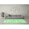 thumbnail image 3 of Ahgly Company Indoor Rectangle Solid Emerald Green Modern Area Rugs, 5' x 8', 3 of 4