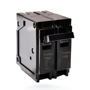 100-Amp Double Pole Type QP Circuit Breaker Plug-in Mount Standard MCB Thermal Magnetic Protection