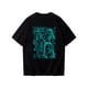 thumbnail image 3 of Pop cazadora para niña Demon Hunters Round-Neck Printed Anime Trio Poster T Shirt （Cyan）, 3 of 3