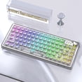 thumbnail image 1 of Teclado Teclado mecánico 3 Modo Inalámbrico 2.4G Teclado K75 para PC Laptop (Blanco), 1 of 3