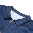 thumbnail image 4 of Blusa y camisa de manga larga con cuello vuelto para hombre, estilo informal de negocios, de moda, con media cremallera y manga larga con cuello vuelto para hombre., 4 of 5