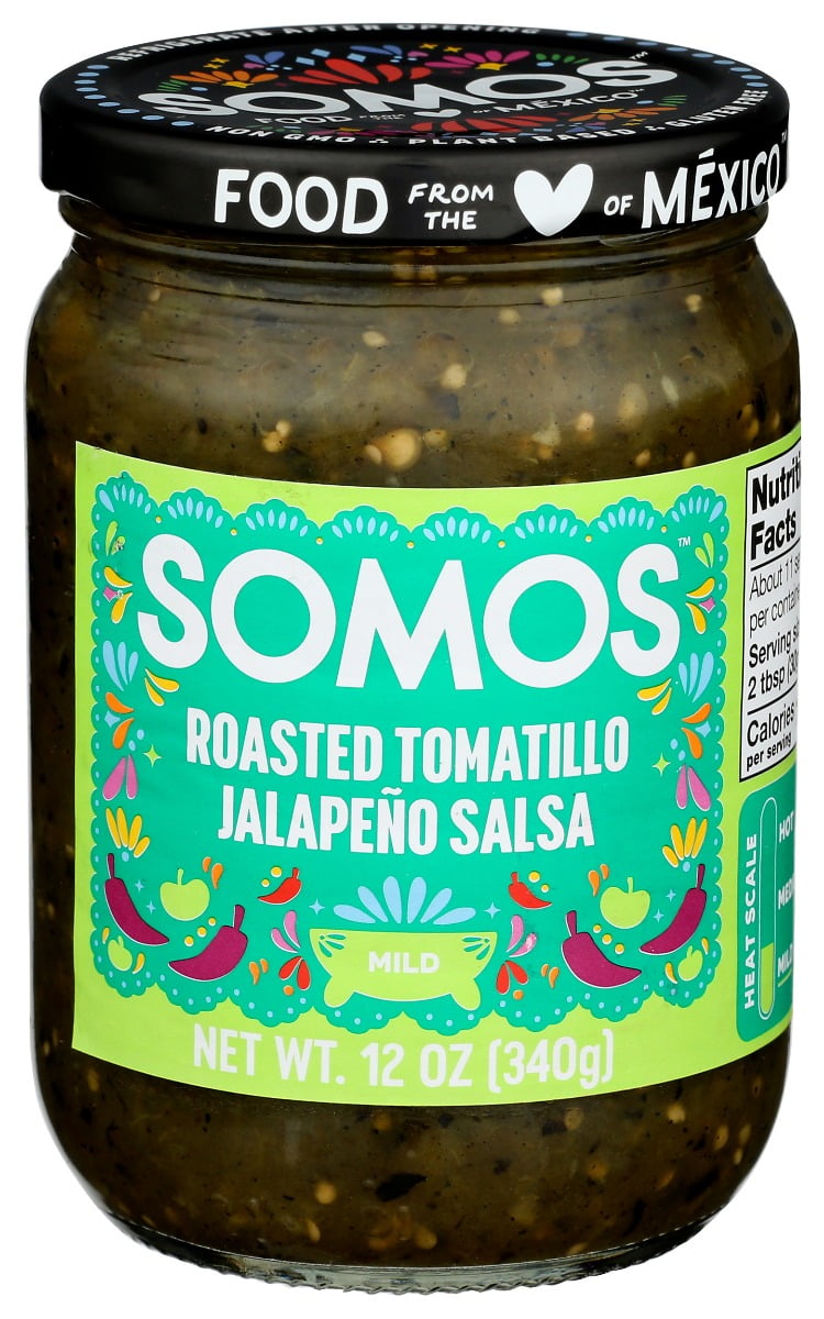 YAME Roasted Tomatillo Jalapeno Salsa, 12 oz, Only 1 Pack
