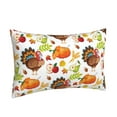 thumbnail image 2 of Haiem Pillowcase for Hair and Skin Queen - Holiday Thanksgiving Turkey Apple Family Dinner Printed Soft Pillowcase with Envelope Closure-14"x20", 2 of 9