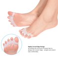 thumbnail image 2 of Separadores para enderezar dedos en martillo para aliviar el dolor de juanetes, hallux valgus, dedos torcidos y superposición, 2 of 11