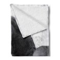 thumbnail image 2 of Animal Soft Flannel Fleece Throw Blanket, Friesian Sport Horse Portrait on a Snowy Winter Background Novelty Picture Print, Cozy Plush for Indoor and Outdoor Use, 60" x 80", White, by Ambesonne, 2 of 5