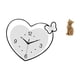 thumbnail image 5 of Reloj De Pared Con Forma De Corazón De Gato, Resina Acrílica, Diseño Decorativo Creativo, Movimiento Silencioso, Escultura De Animal, Arte Para Sala De Estudio, Cafetería, Oficina, Entrada,, 5 of 8