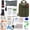 Army Green, variant on QIUXUJ-Medical Pouch Tactical - Small Utility First Aid Bag, Big Capacity Medical Bags - EMT First Aid Bags for Outdoor Hunting Camping Travel (Green)