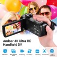 thumbnail image 4 of Cámara De Video Digital Profesional Andoer 4k Handheld Dv Cm esquí esquí Gafas de esquí, 4 of 5