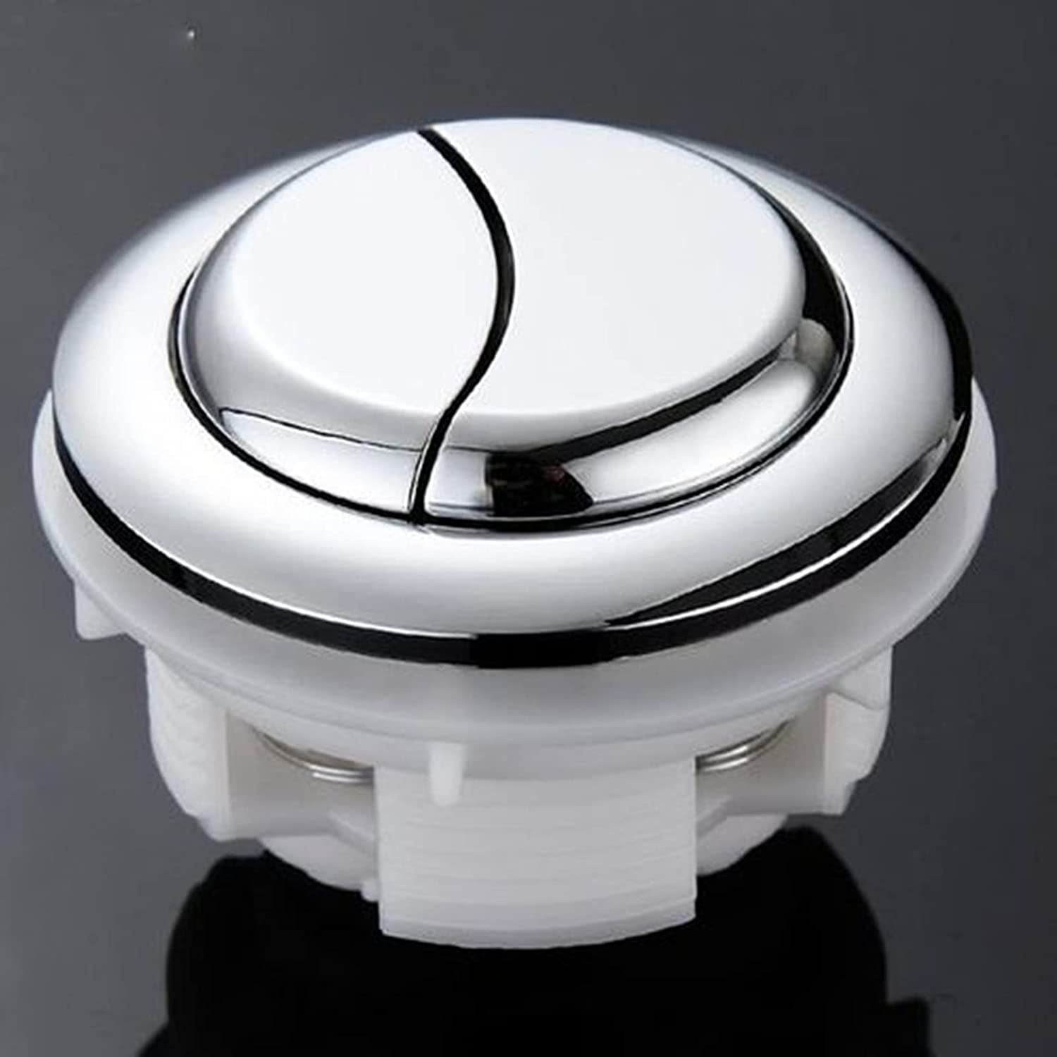 Botón Descarga Inodoro Doble Manguera - Cromado Para Cisternas Ocultas