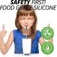 thumbnail image 3 of 100 Pack Metal Straw Lids, Silicone Tips for Standard 0.8cm Wide Stainless Steel Straws (Random Colors, Straw Not Included), 3 of 5