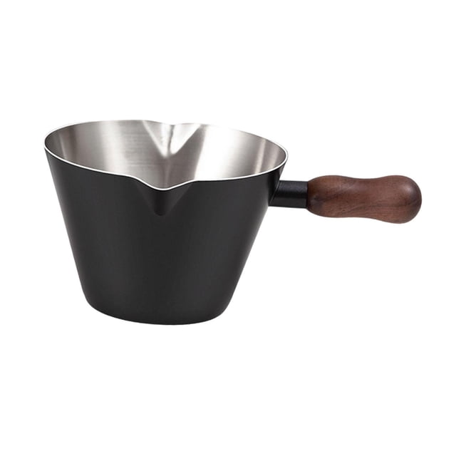 Taza medidora de café, taza vertedora con pico, accesorios, jarra compacta para leche, jarra Negro