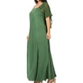 thumbnail image 3 of Sakkas Niam Women's Maxi Capelet Long Dress Celtic Medieval Renaissance Adjustable - Green - L/XLP, 3 of 5