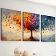 thumbnail image 2 of [Tree of Life Art] 2D Flat, 3pcs 2D Flat Print, Framed Canvas Paintings and Posters Ready to Hang, Large Colorful Tree of Life Prints - Classic Landscape Home Decor, Wall Art, Room Decoration,, 2 of 10