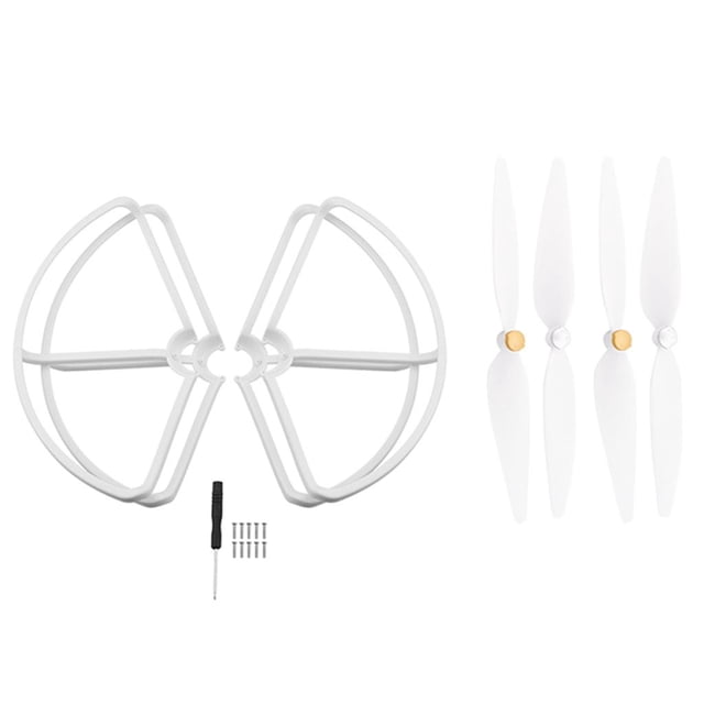 Cubierta Y Accesorios de Protección de Cuchillas de Hélice 4 Piezas, Compatible 4K Quadcopter blanco Macarena Cubierta protectora de la hélice