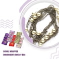 thumbnail image 3 of Guardurnaity Bolsa de satén con brocado, bolsa de joyería cómoda y suave de seda, adornos fáciles de combinar, anillos de almacenamiento, Ropa, zapatos y accesorios Miscelánea Rojo, 3 of 6
