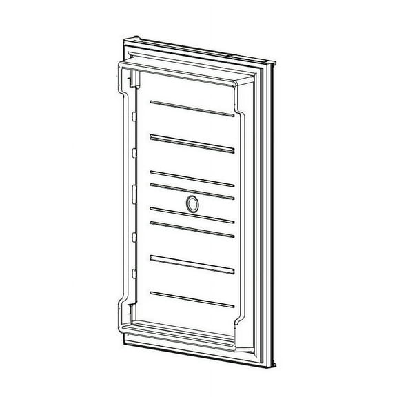 Norcold 638534 Refrigerator Door; Replacement For Norcold N8 And N10 Polar Series Refrigerators; Panel Type With Smooth Door Liner; Lower; Black