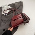 thumbnail image 4 of Axila Bolsas Bolos para Mujeres Cierre La PU Cuero Color Sólido Mano El Compras Viajes, 4 of 9