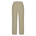 thumbnail image 6 of Xuniizn Linen Pants Men Drawstring Elastic Waist Casual Loose Beach Holiday Pants with Pockets Plus Size Breathable Hiking Pants, S-3XL, 6 of 9