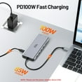 thumbnail image 4 of Selore USB C Docking Station for Laptop Dual Monitors, Upgrade14 in 1 Triple Monitor Docking Station Display USB C Hub Dual HDMI Adapter Dongle Triple 4K Docking Station for Dell/HP/Surface/MacBook, 4 of 8