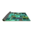 thumbnail image 2 of Ahgly Company Indoor Rectangle Patchwork Turquoise Blue Transitional Area Rugs, 4' x 6', 2 of 4
