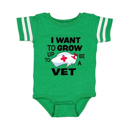 

Inktastic I Want To Grow up To Be a Vet Gift Baby Boy or Baby Girl Bodysuit