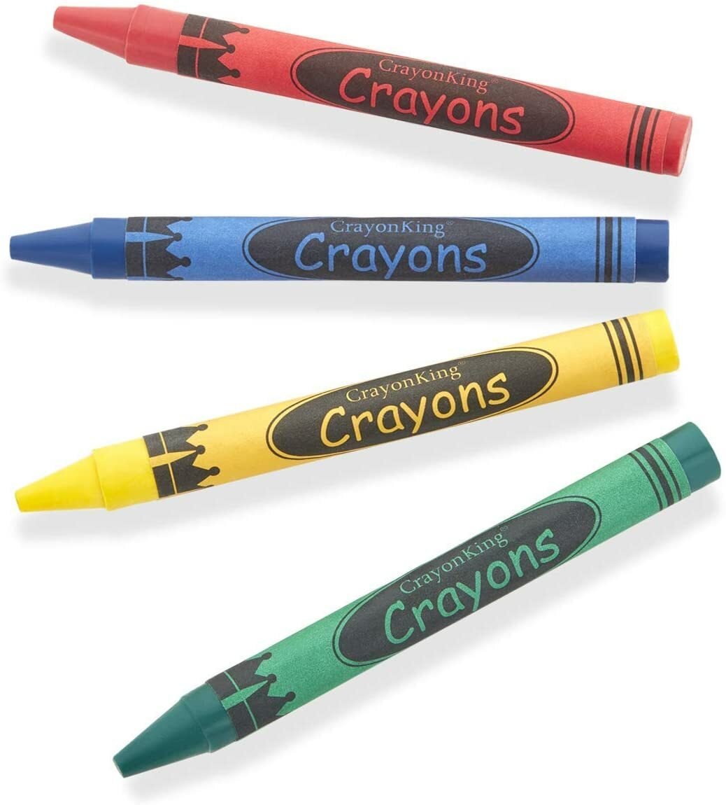 CrayonKing 1,000 Sets of 2-Packs in Cello (2,000 Bulk Crayons) Restaurants