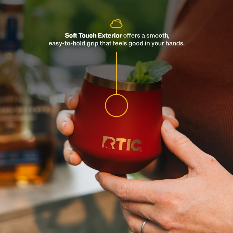 RTIC 8 oz Ceramic Lined Insulated Happy Hour Lowball Tumbler, Leak