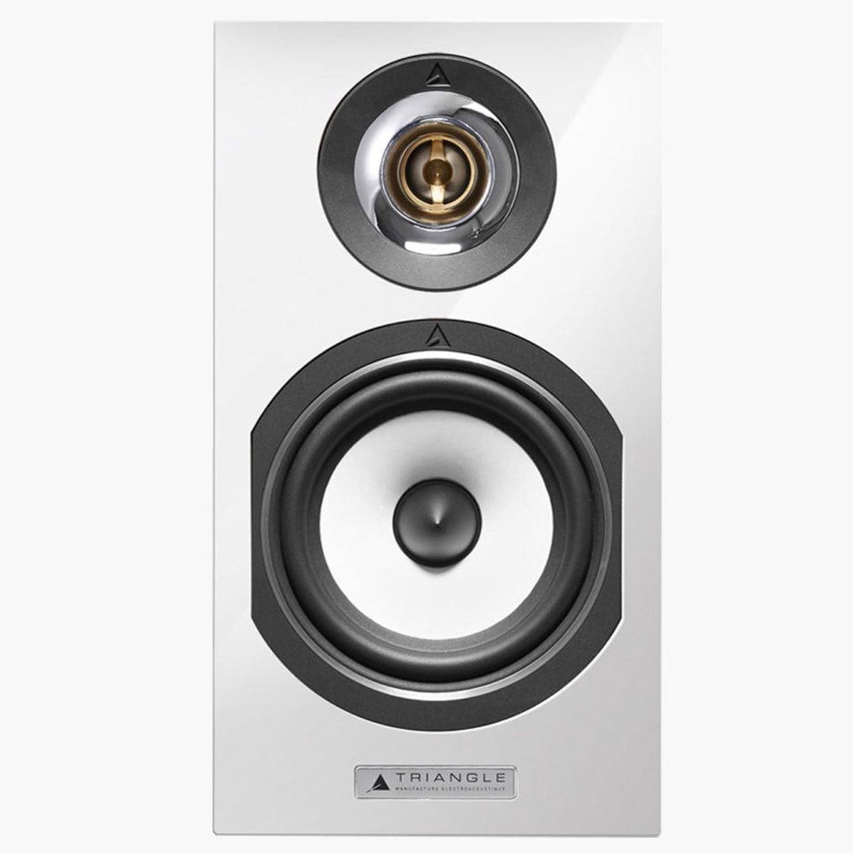 Triangle Esprit Titus Ez Hi-Fi Bookshelf Speakers, White High Gloss, Pair
