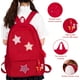 thumbnail image 3 of Mochila de pana con patrón de estrella, bolsa ligera para portátil para viajes diarios, estética de inspiración retro, 3 of 3