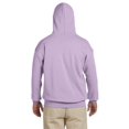 thumbnail image 2 of Gildan Mens Heavy Blend Hooded Sweatshirt, 2XL, Orchid, 2 of 3