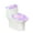 Pink and Purple Tie-Dye, variant on HELLHERO Durable for Bathroom Accessories Elastic Edge Toilet Seat Cover Replacement Fits All Toilet Shapes Soft Washable