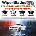 thumbnail image 2 of 2015 BMW M3 Beam Wiper Blades Wipers w/1yr Warranty (Set of 2) (WiperBladesUSA), 2 of 5