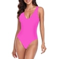 thumbnail image 1 of 2025 Women's Large V-Neck Backless Split Swimsuit S-XL, 1 of 2