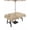 Beige, variant on Outdoor Tablecloths with Umbrella Hole & Zipper, Brown 54x54 Inch Square Tablecloths, Spring Flora Waterproof Table Cloth, Patio/Pool/Picnic Table Covers