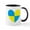White/Black Inside, variant on CafePress - I Stand With Ukraine Heart Mugs - 11 oz Ceramic Mug - Novelty Coffee Tea Cup