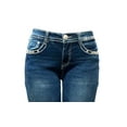 thumbnail image 7 of Jack David Rhinestone Studs Dark Wash Denim Flap Pocket Bootcut Jeans, 7 of 7