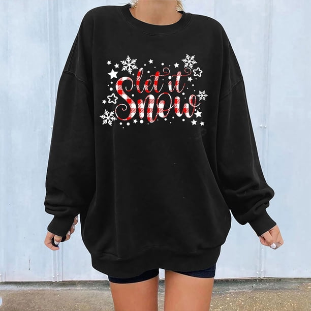 Puntoco - Sudadera de forro polar de manga larga con cuello redondo suelto para mujer Puntoco Puntoco-5987
