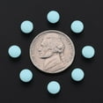 thumbnail image 3 of 500gs Opaque Acrylic Beads Frosted No Hole Round Light Sky Blue 6mm about 3900pcs/500g, 3 of 6