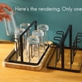 6 Glass Cups Stand Holder Drying Shelf Kitchen Water Cup Rack Home ...
