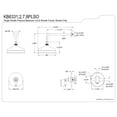 thumbnail image 5 of Kingston Brass KB6338PLSO Victorian Single-Handle Pressure Balanced Shower Faucet, Brushed Nickel, 5 of 7